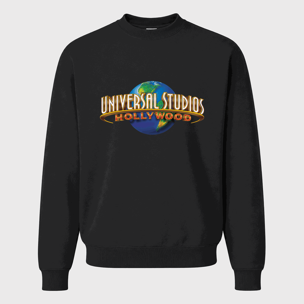 Men's Universal Studios Hollywood Crewneck Sweatshirt - Black