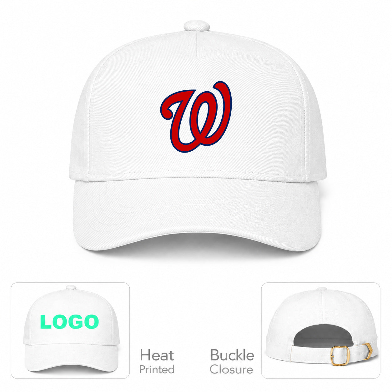 MLB Washington Nationals Baseball Cap Hat - White