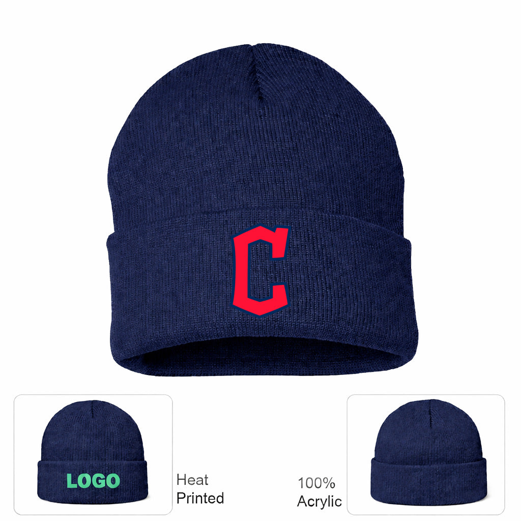 MLB Cleveland Guardians Beanie Hat - Navy