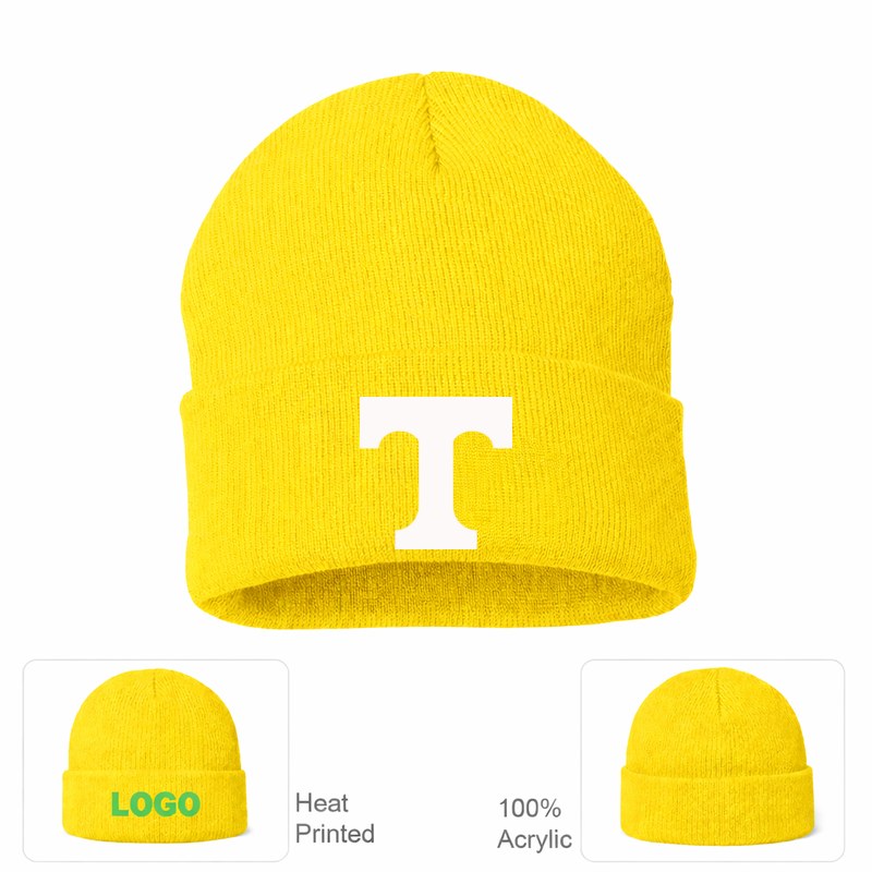 Tennessee Volunteers 2 Yellow Beanie Hat
