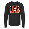 Men's Cincinnati Bengals Long sleeves Cotton Blend T-Shirt - Black