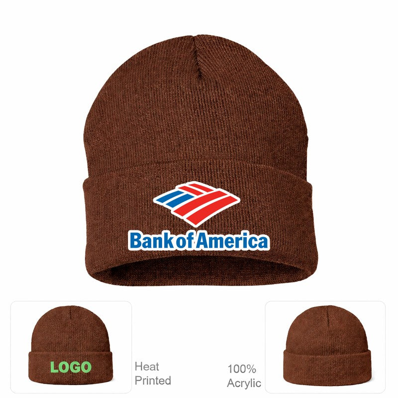 Bank of America Beanie Hat - Brown