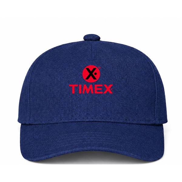 Timex Logo Navy Dad Baseball Cap Hat