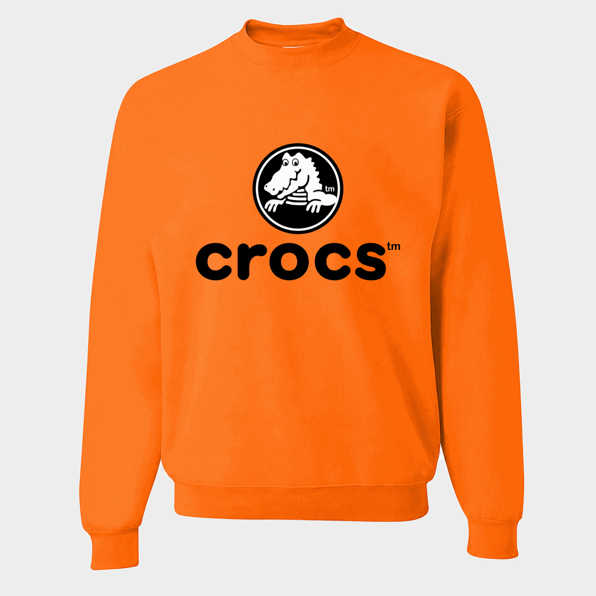Men's Crocs Crewneck Sweatshirt - Orange