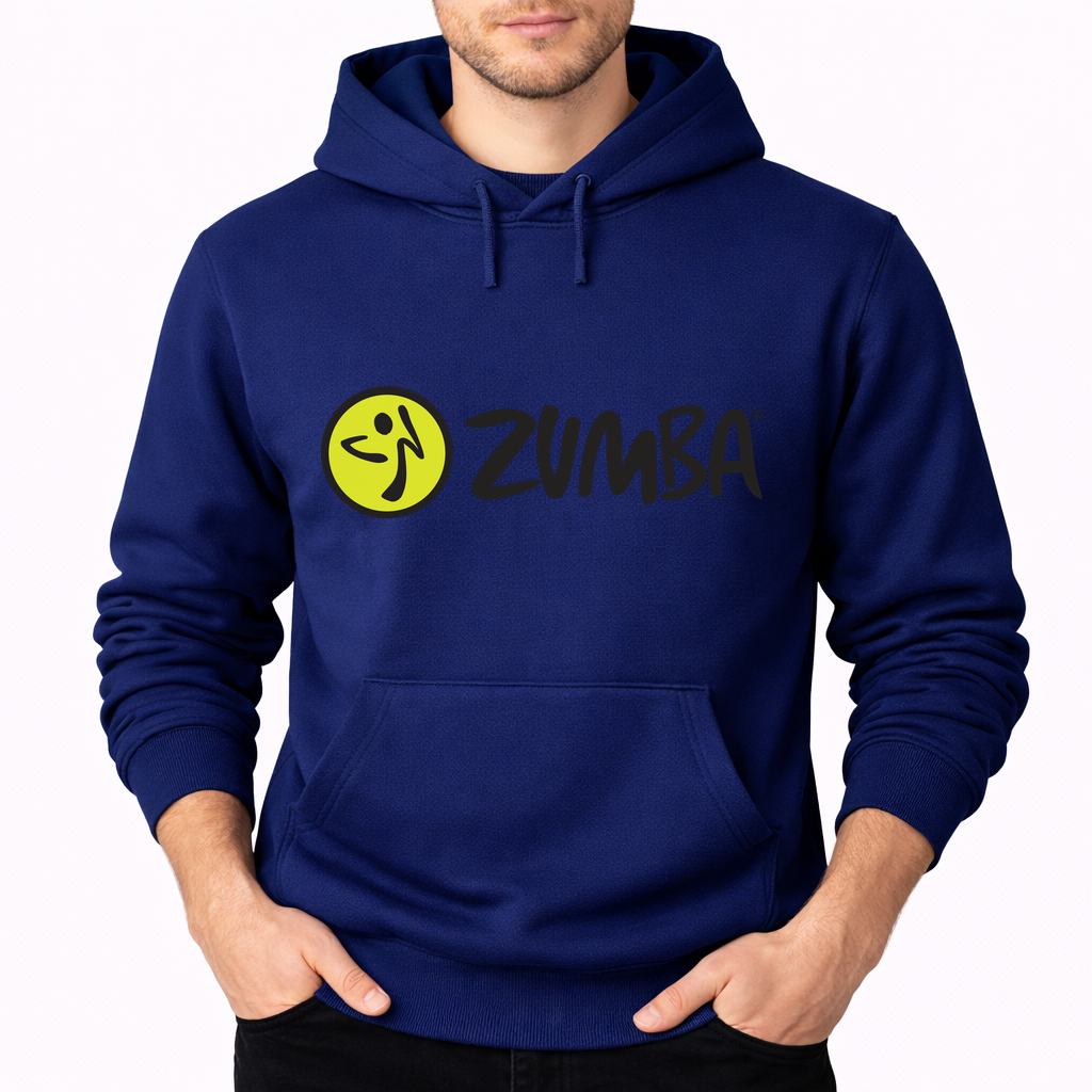 Men's Zumba Fitness Pullover Hoodie - Navy