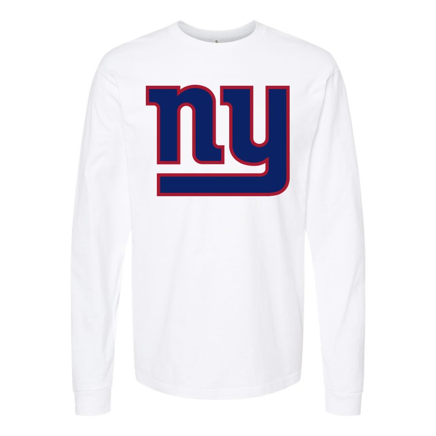 Men's New York Giants Long sleeves Cotton Blend T-Shirt - White