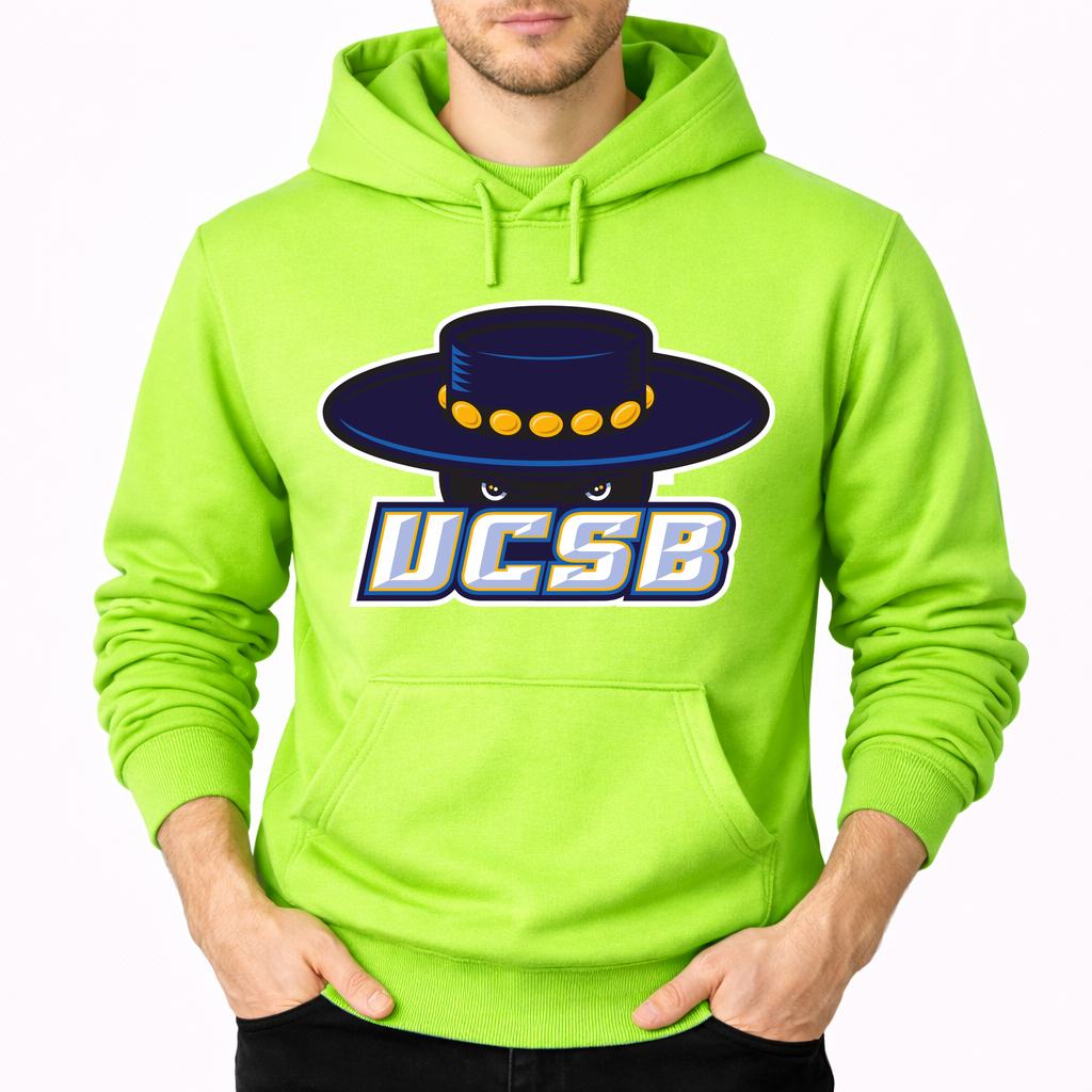 Men's UCSB Gauchos Pullover Hoodie - Lime green
