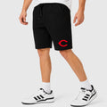 Men's Cincinnati Reds Cotton Shorts - Black