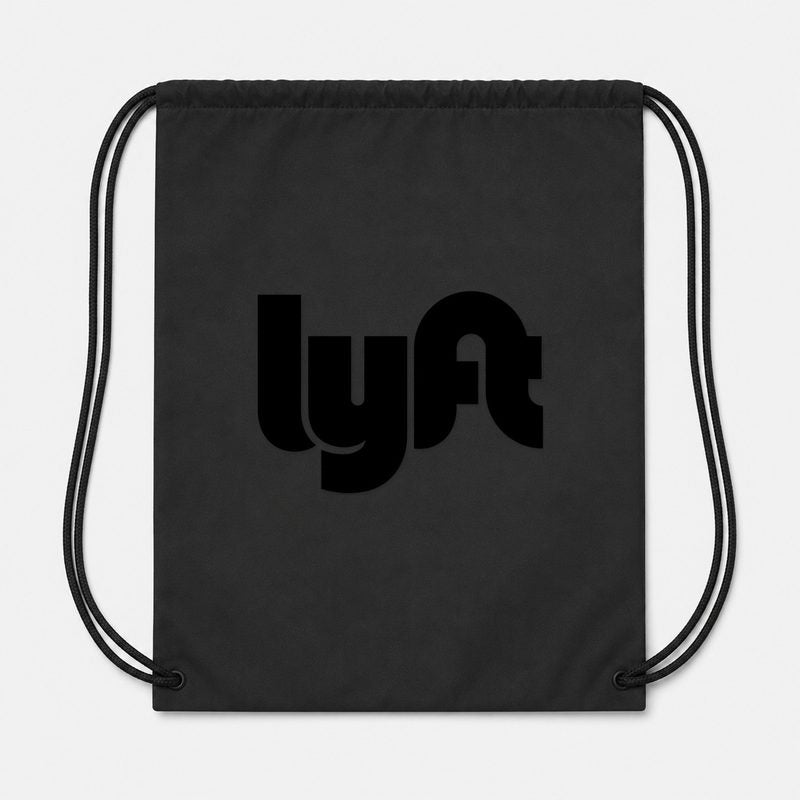 Lyft Black Drawstring Bag - Black