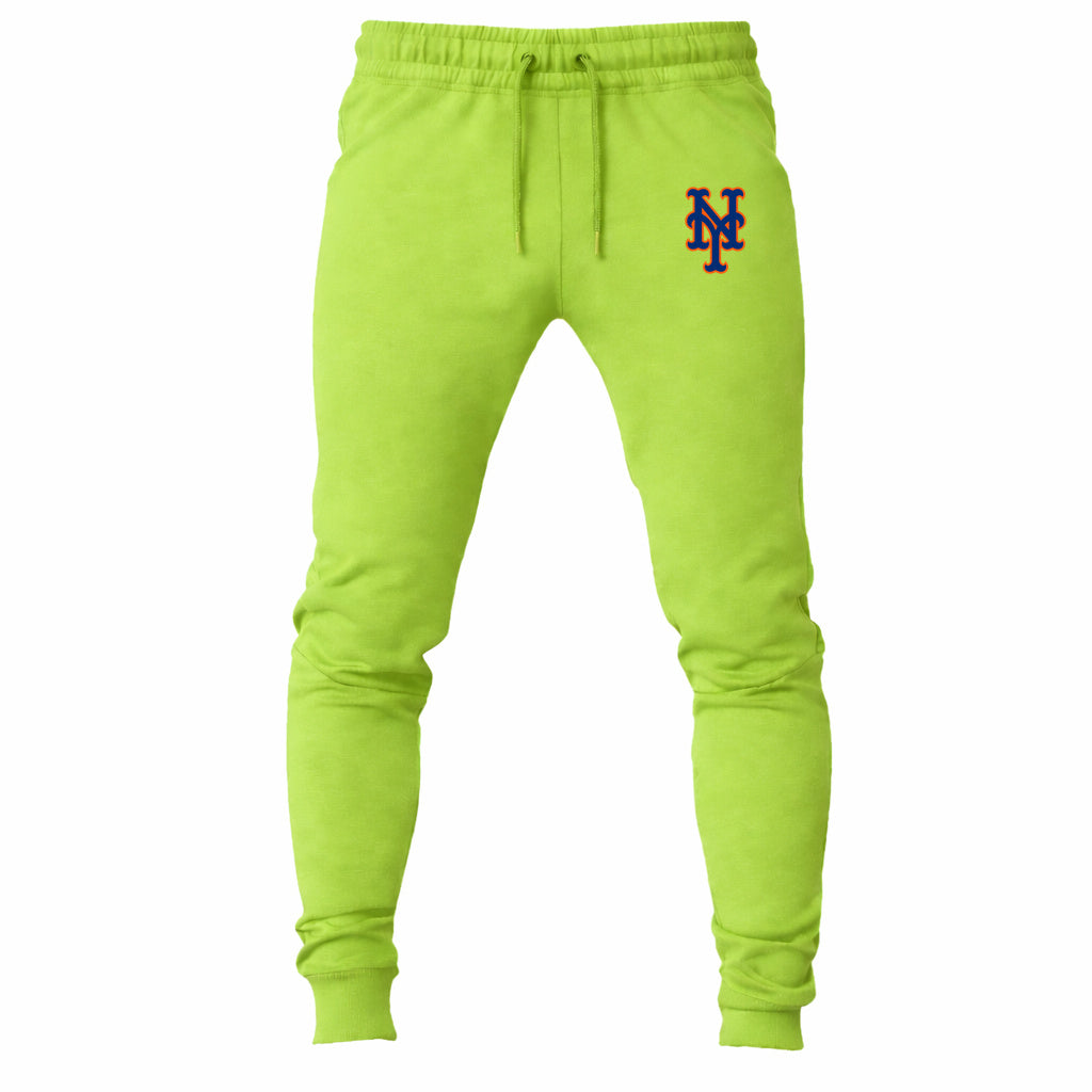 New York Mets joggers sweatpants - Lime Green