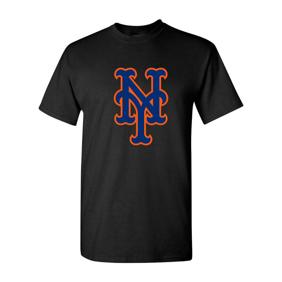 Youth's New York Mets Cotton T-Shirt - Black