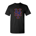 Youth's New York Mets Cotton T-Shirt - Black