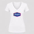 Women's Hampton V Neck T-Shirt in white
