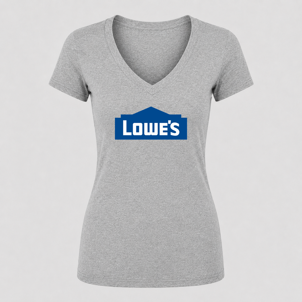 Women's Lowe’s V Neck T-Shirt in gray