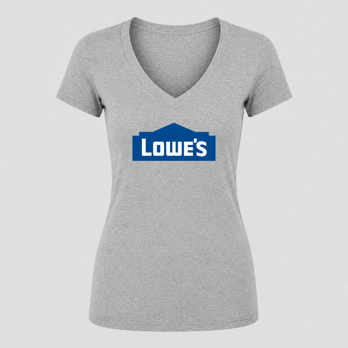 Women's Lowe’s V Neck T-Shirt in gray