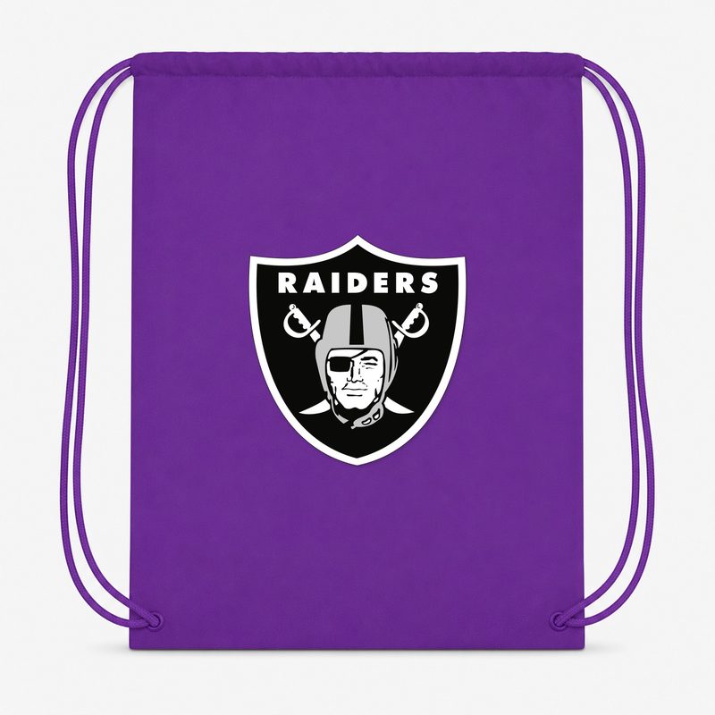 Las Vegas Raiders Drawstring Bag - Purple