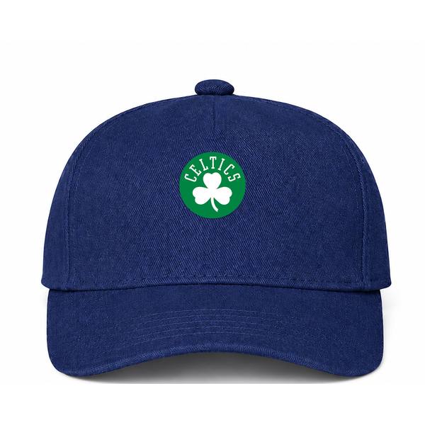 Boston Celtics NBA Logo Navy Dad Baseball Cap Hat