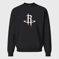 Men's Army Green Houston Rockets Crewneck Sweatshirt - Black