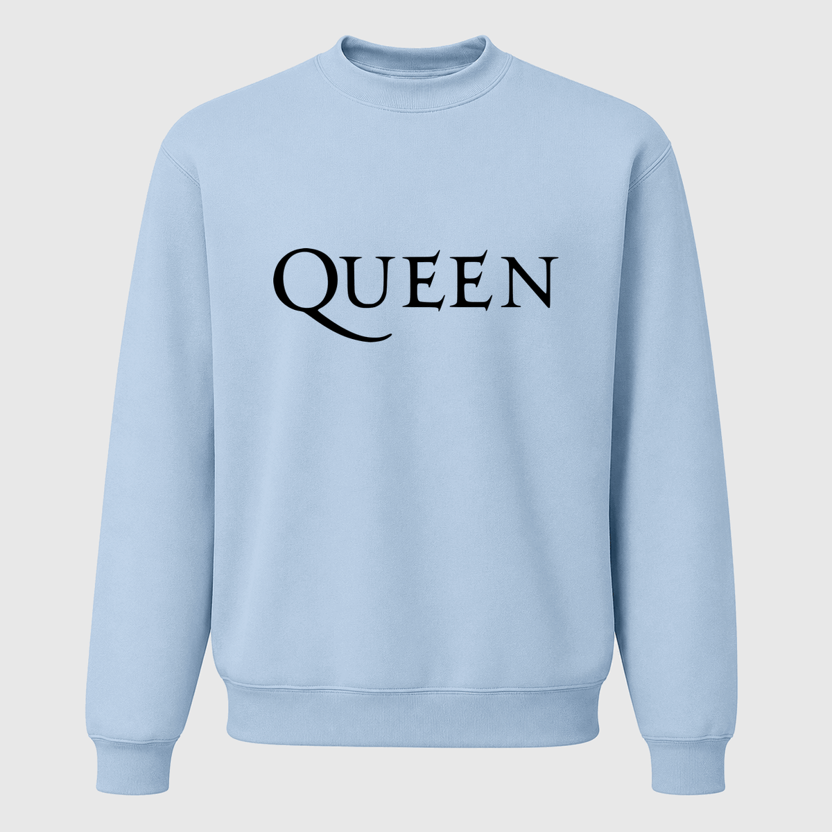 Men's Queen Crewneck Sweatshirt - Sky Blue