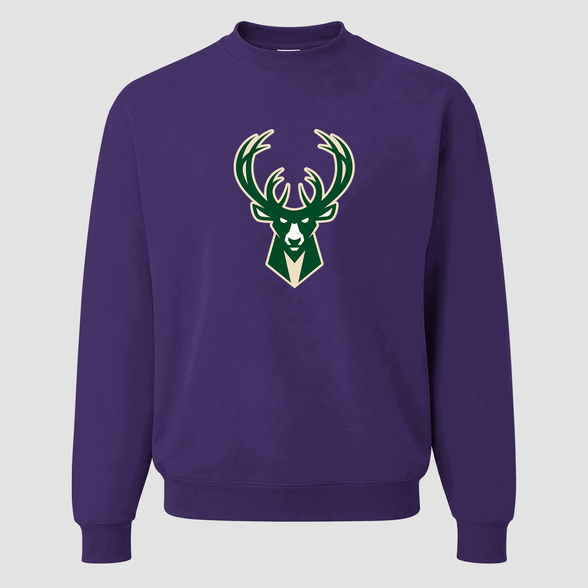 Men's Milwaukee Bucks Crewneck Sweatshirt - Purple