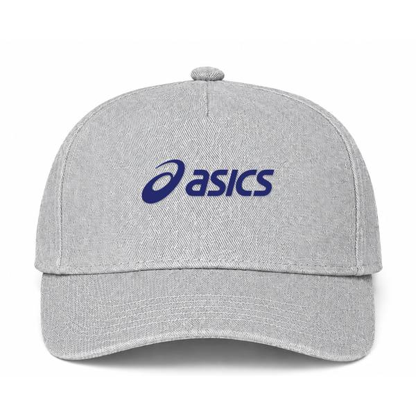 ASICS Logo Gray Dad Baseball Cap Hat