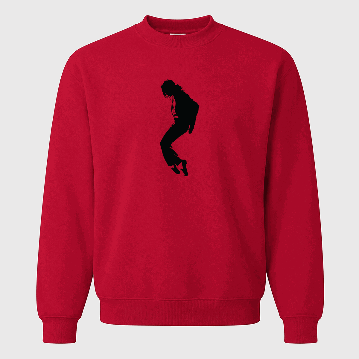 Men's Michael Jackson Crewneck Sweatshirt - Red