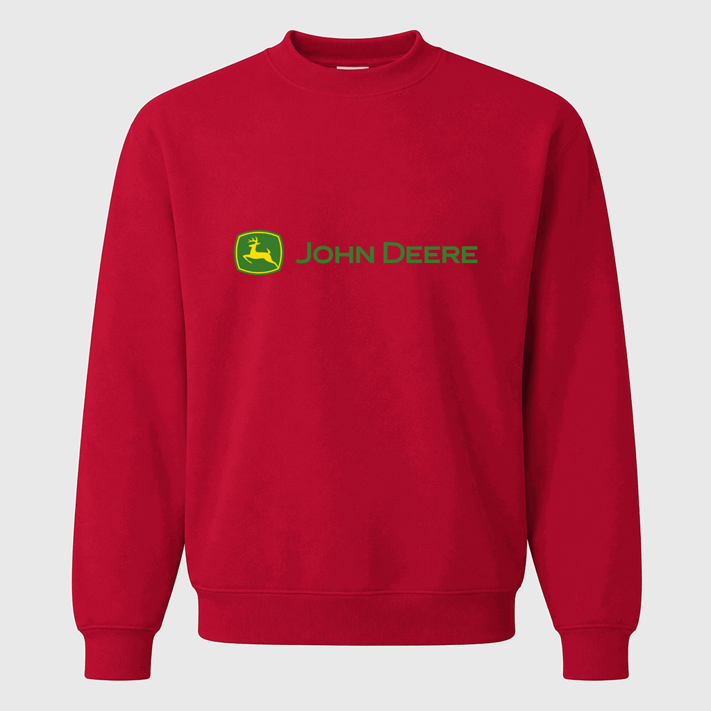 Men's John Deere Crewneck Sweatshirt - Red