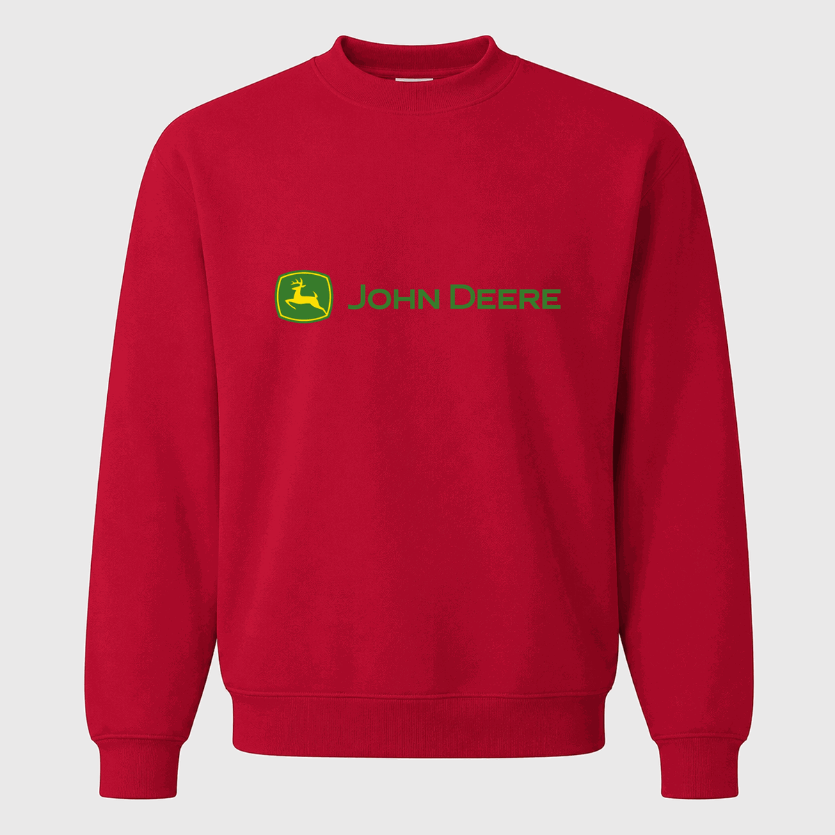 Men's John Deere Crewneck Sweatshirt - Red