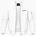 Men's Carl's Jr. Lightweight Bomber Jacket - White