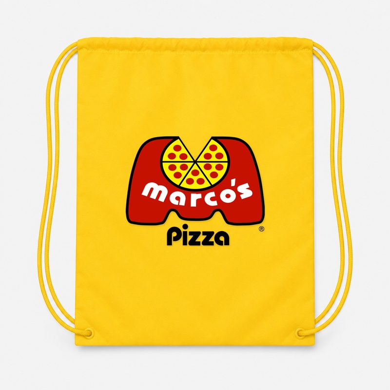 Marcos Pizza Drawstring Bag - Yellow