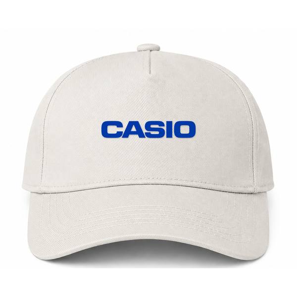 Casio Logo Beige Dad Baseball Cap Hat