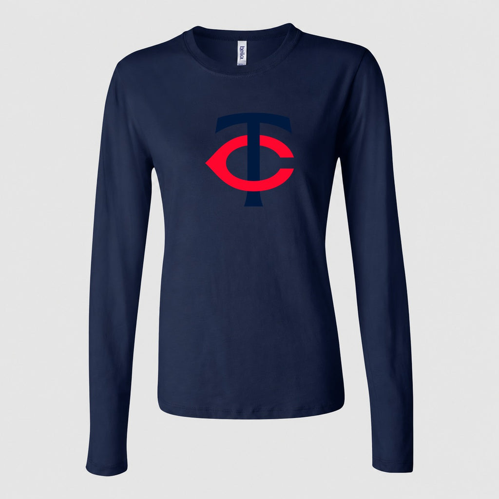 Women's Minnesota Twins Long Sleeve T-Shirt - Navy
