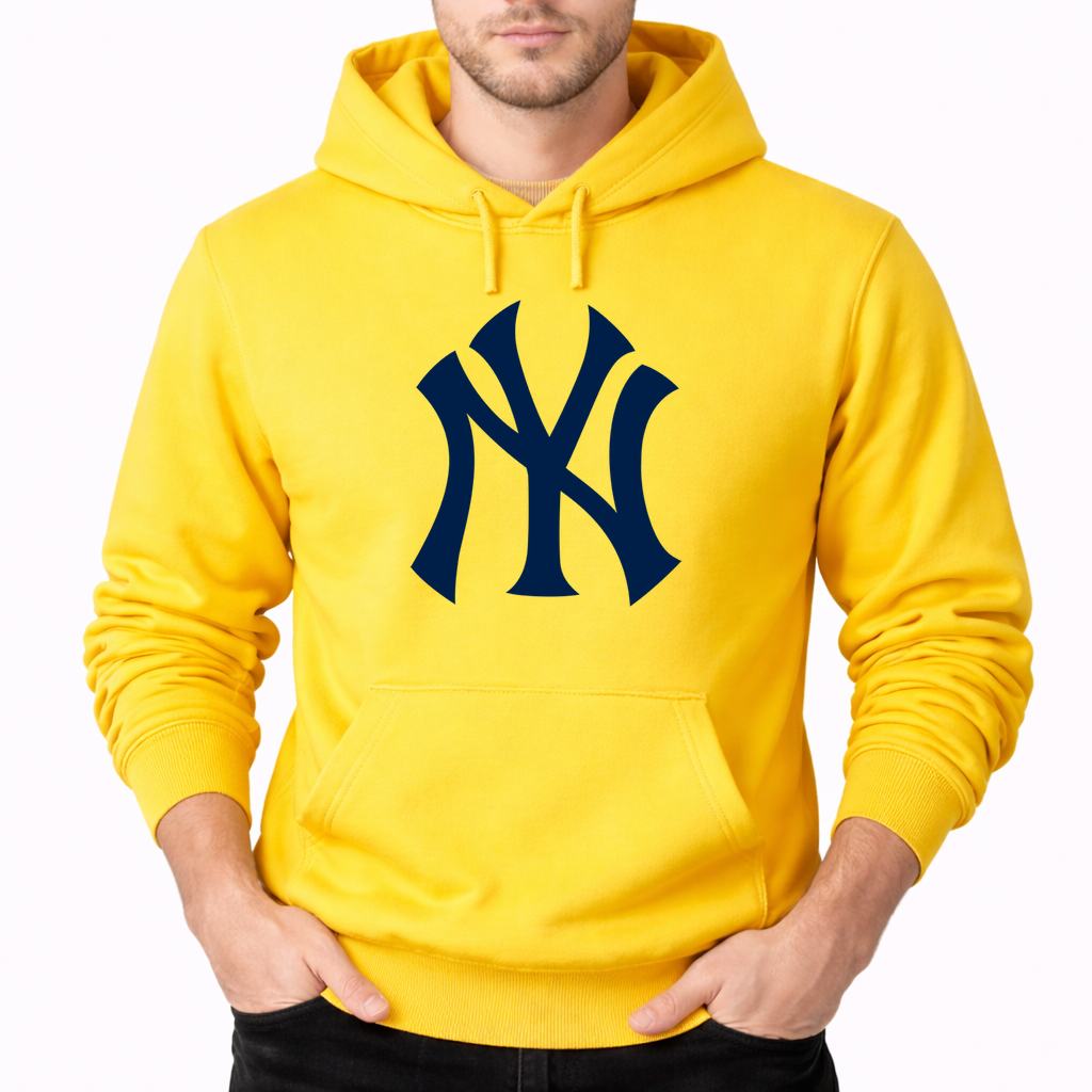 Men's New York Yankees Pullover Hoodie - Yellow