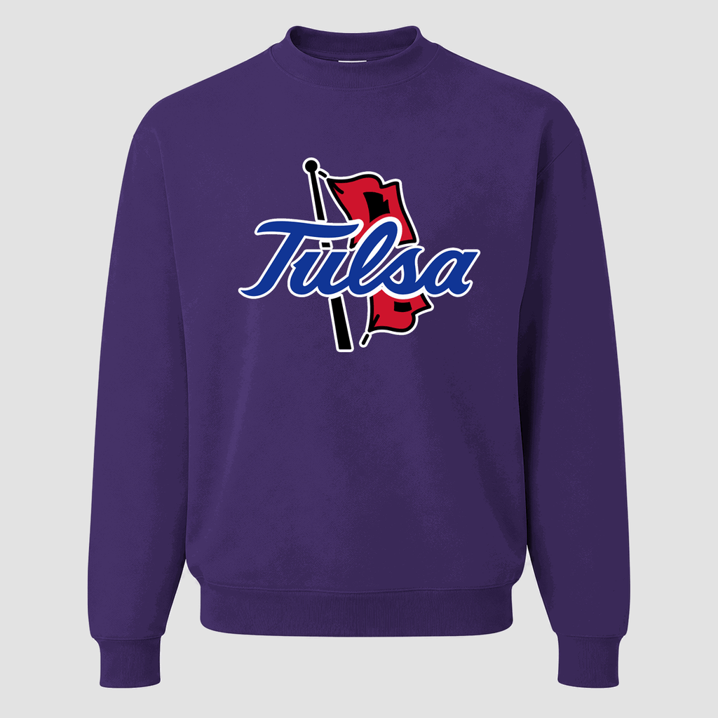 Men's Tulsa Golden Hurricane Crewneck Sweatshirt - Purple