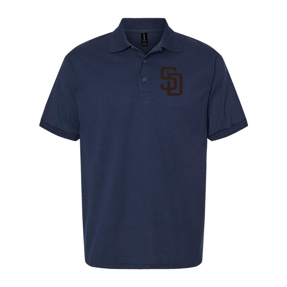 Men's San Diego Padres Dry Blend Polo - Navy