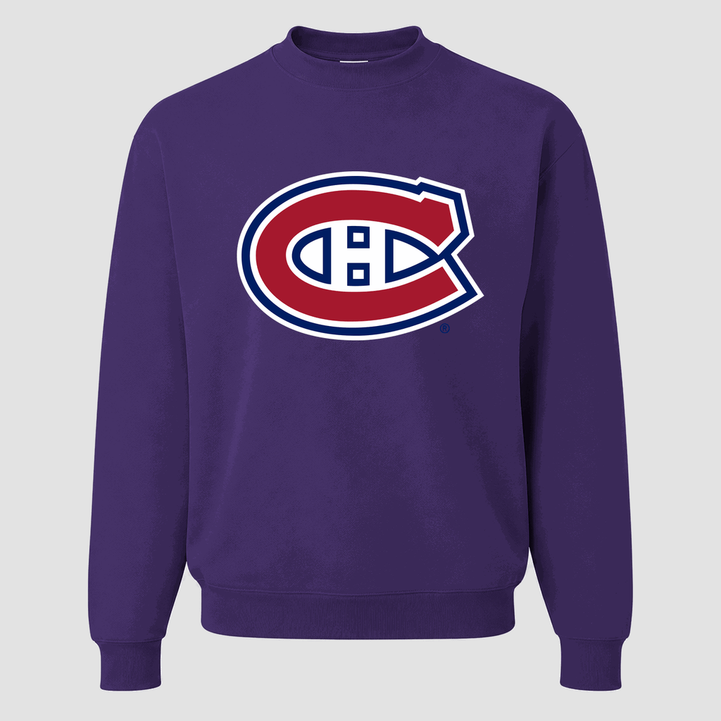 Men's Montreal Canadiens Crewneck Sweatshirt - Purple