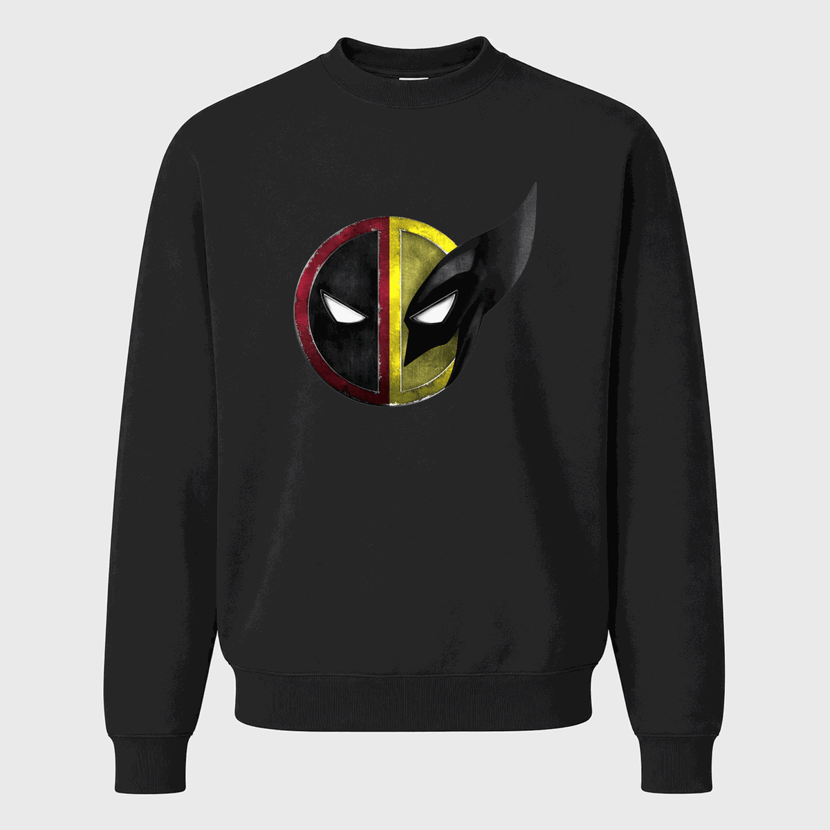 Men's Deadpool & Wolverine Crewneck Sweatshirt - Black