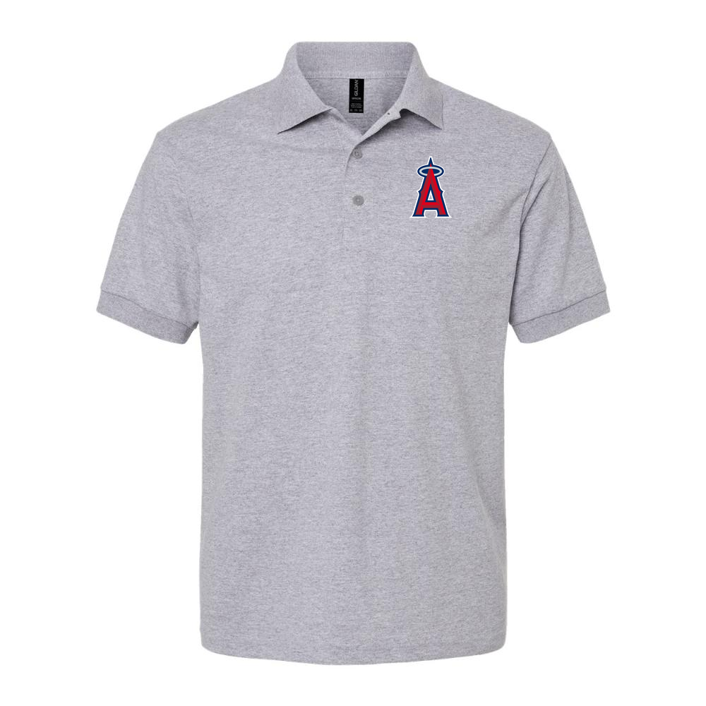 Men's Los Angeles Angels Dry Blend Polo - Gray