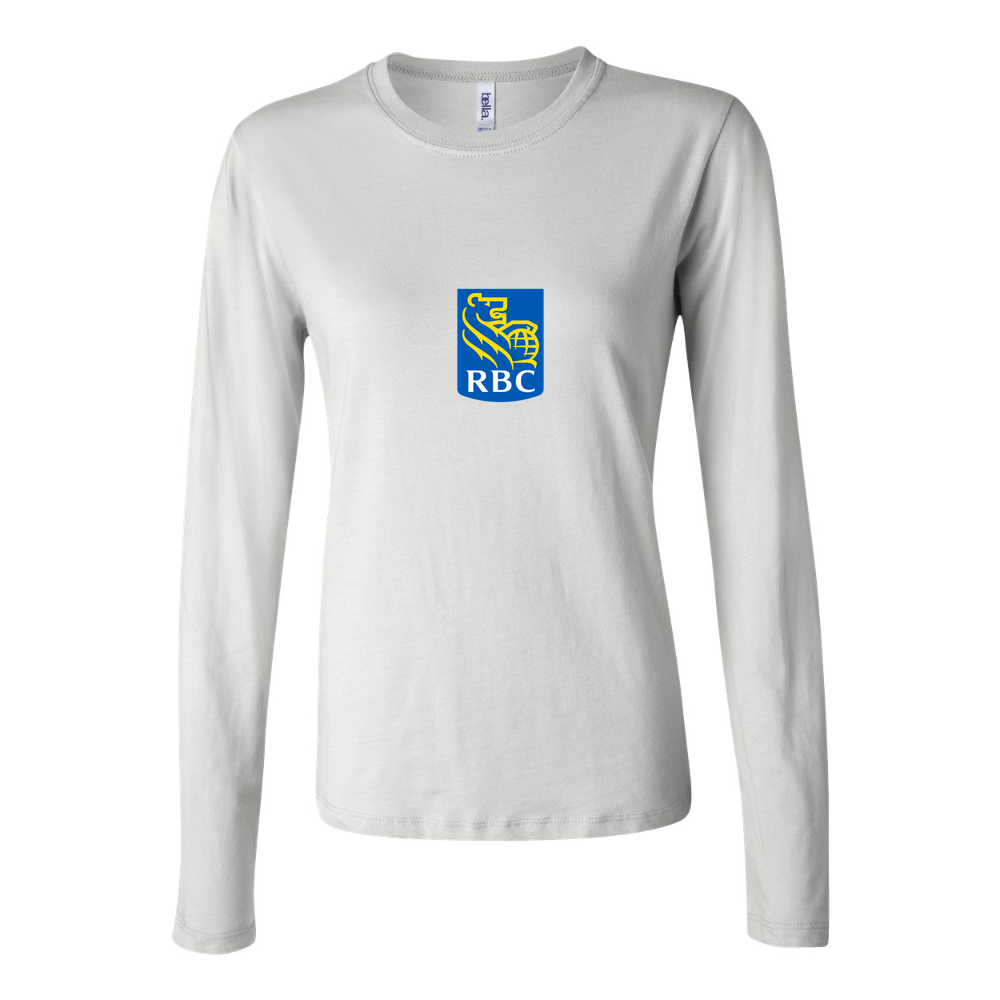 Women's RBC Logo 500x281 min Long Sleeve T-Shirt - White