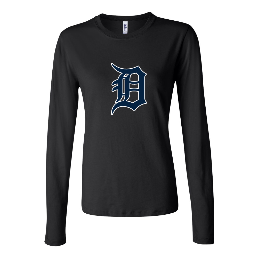 Women's Detroit Tigers Long Sleeve T-Shirt - Black