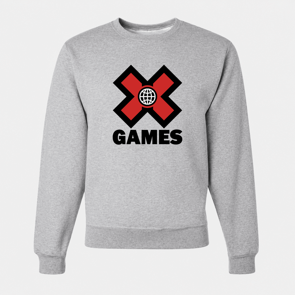 Men's X Games Logo Crewneck Sweatshirt - Gray