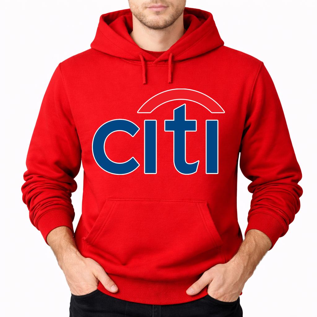 Men's Citi Bank Pullover Hoodie - Red