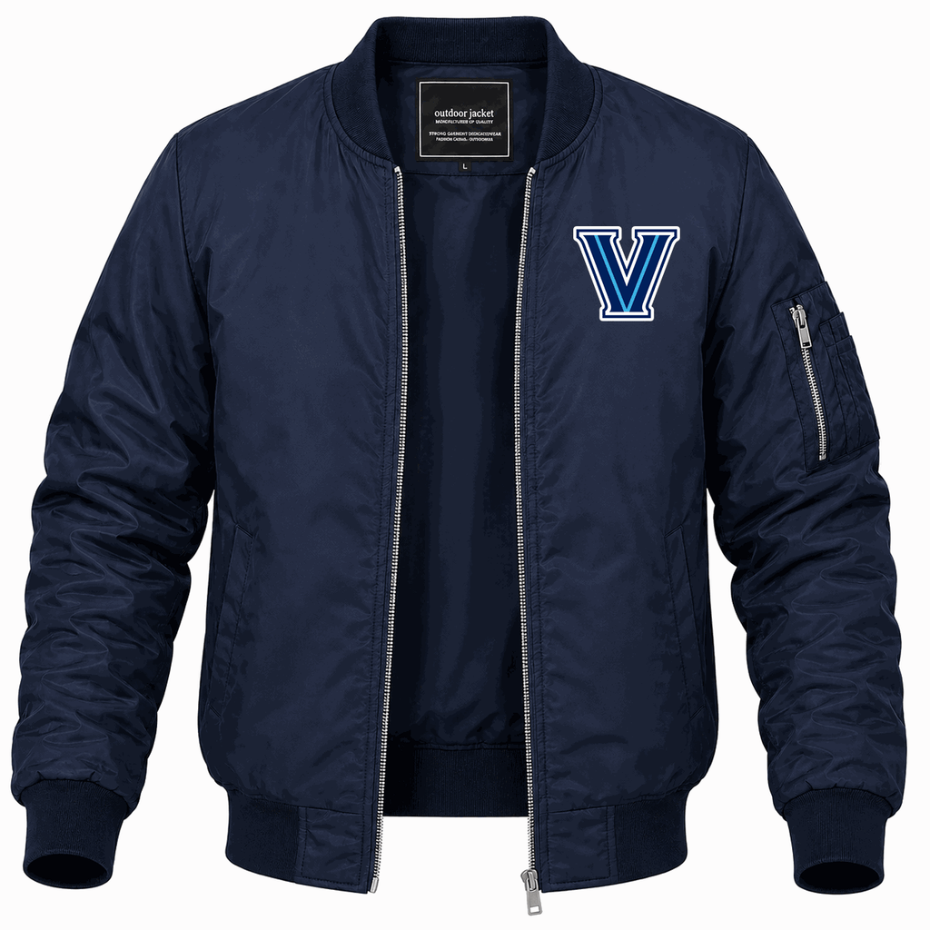 Men's Villanova Wildcats Logo Lightweight Bomber Jacket - Navy