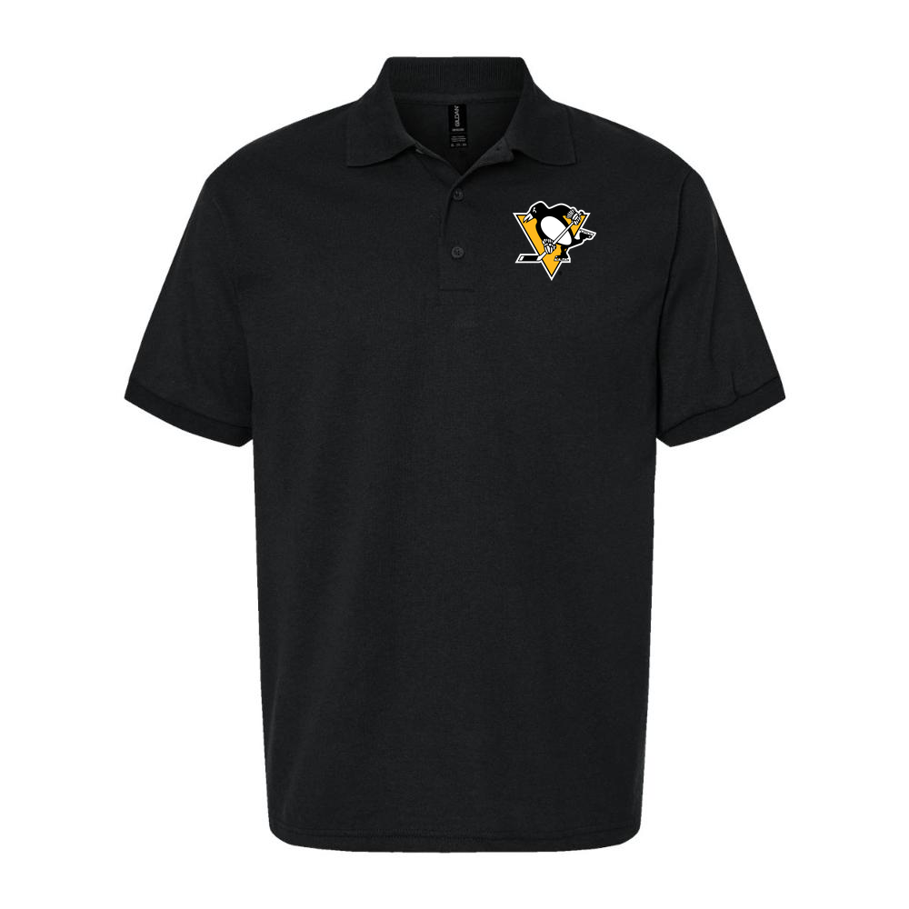Men's Pittsburgh Penguins Dry Blend Polo - Black