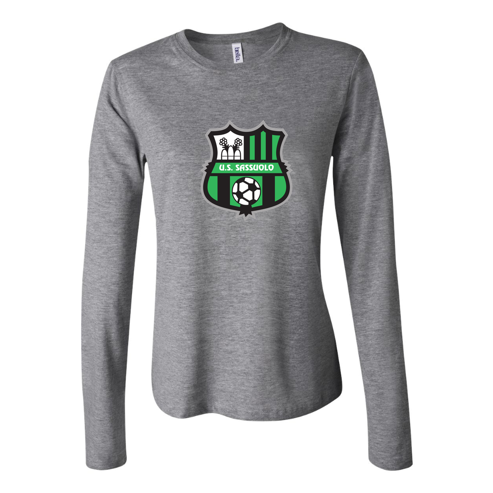 Women's U.S. Sassuolo Soccer Long Sleeve T-Shirt - Gray