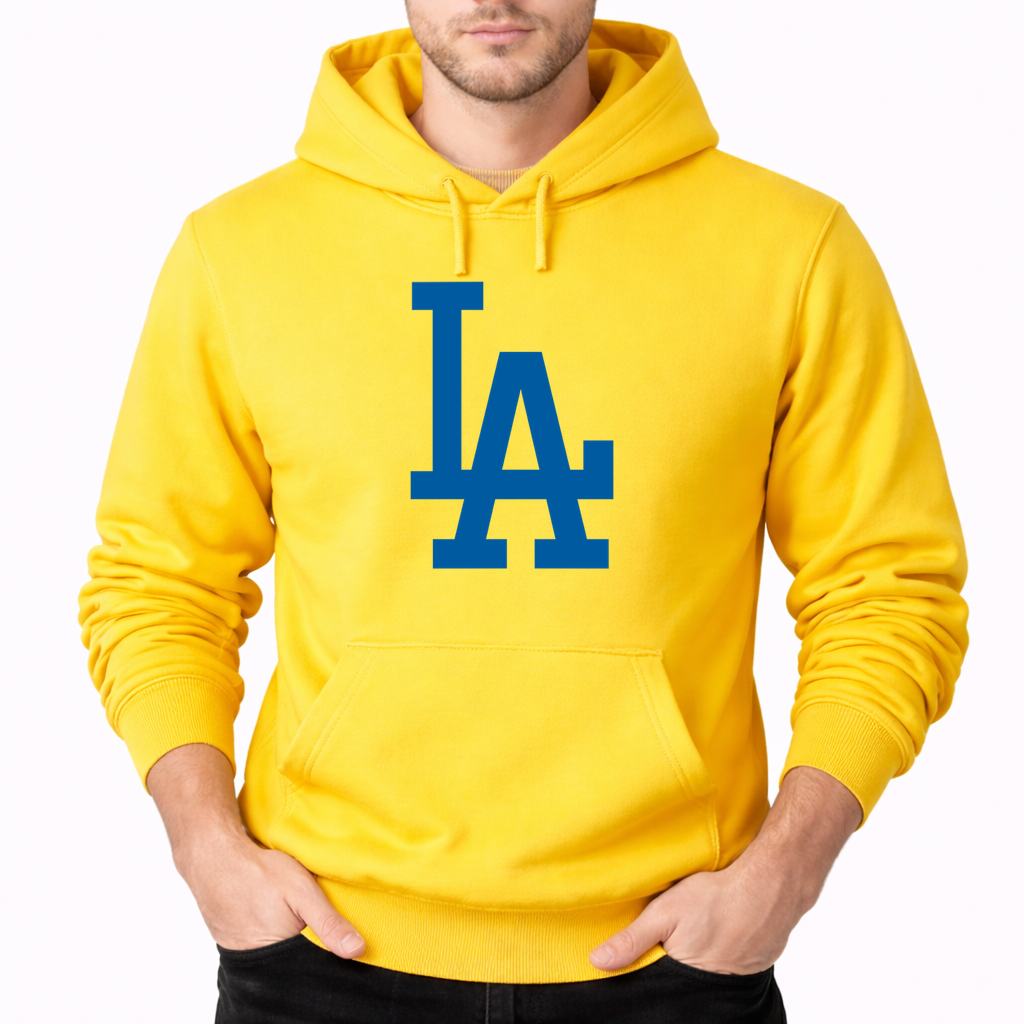Men's Los Angeles Dodgers Pullover Hoodie - Yellow