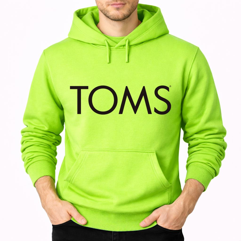 Men's Toms Pullover Hoodie - Lime green