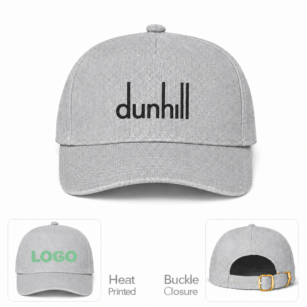 Dunhill Gray Dad Baseball Cap Hat