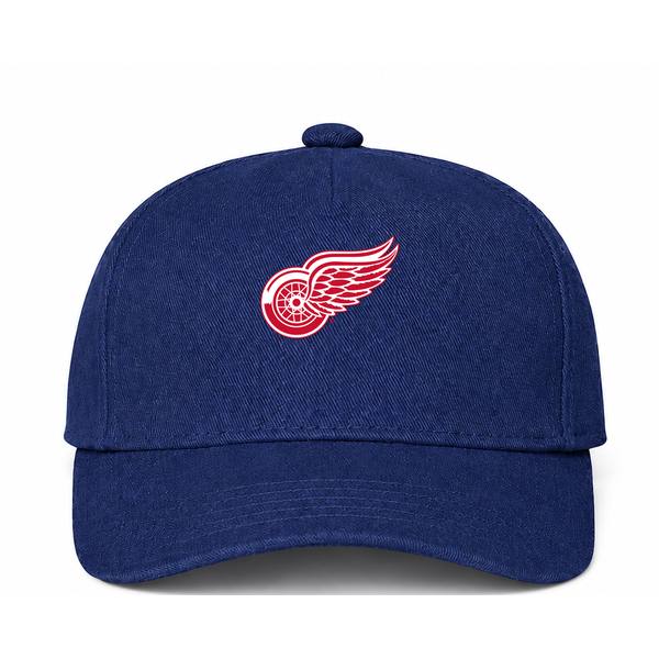 Detroit Red Wings NHL Logo Navy Dad Baseball Cap Hat