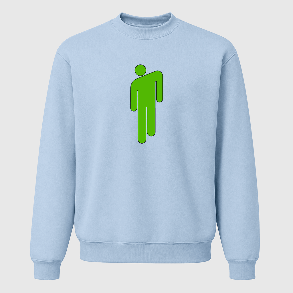 Men's Billie Eilish Crewneck Sweatshirt - Sky Blue